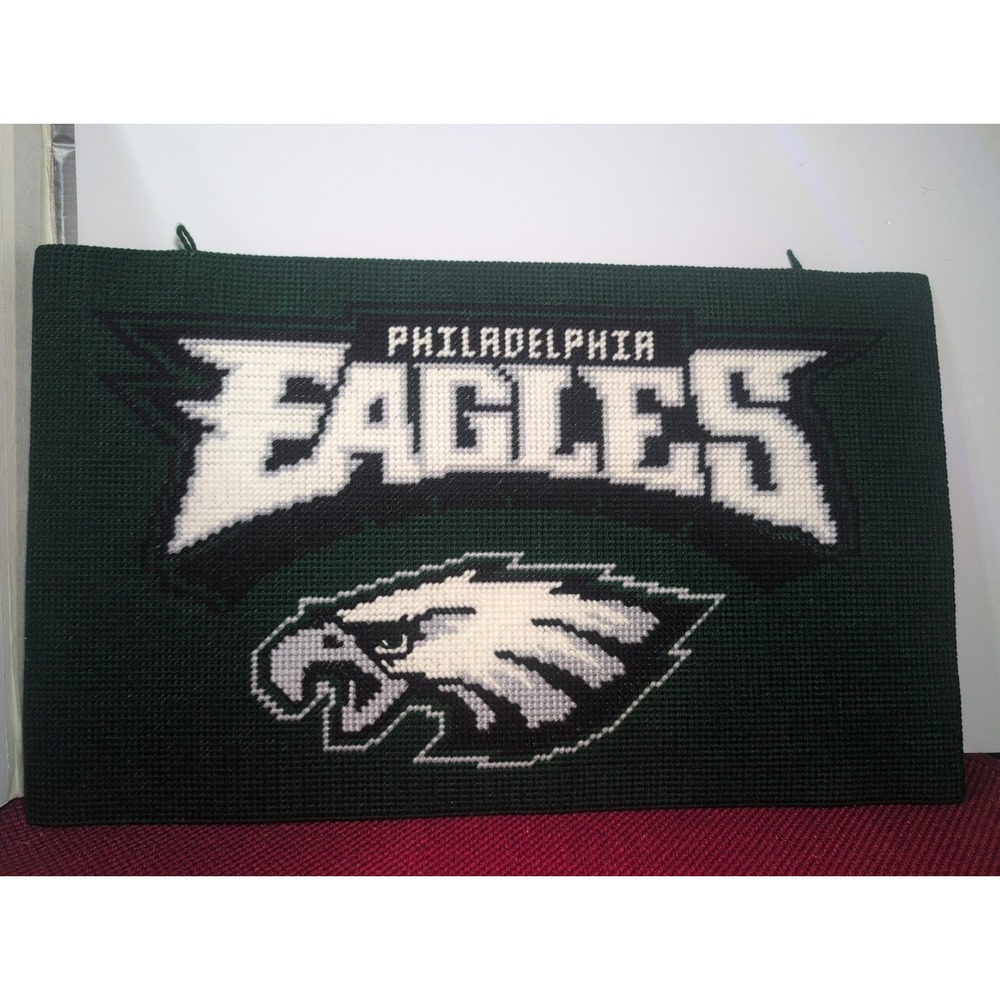 Nfl Philadelphia Eagles Cross Stitch Homemade Football Decor